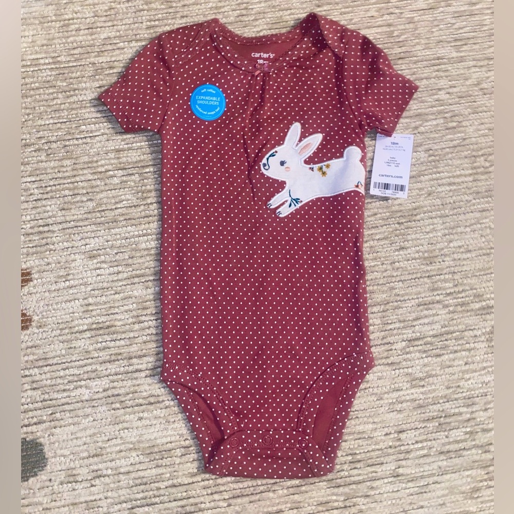 Carter’s Bunny Short Sleeve Onesie